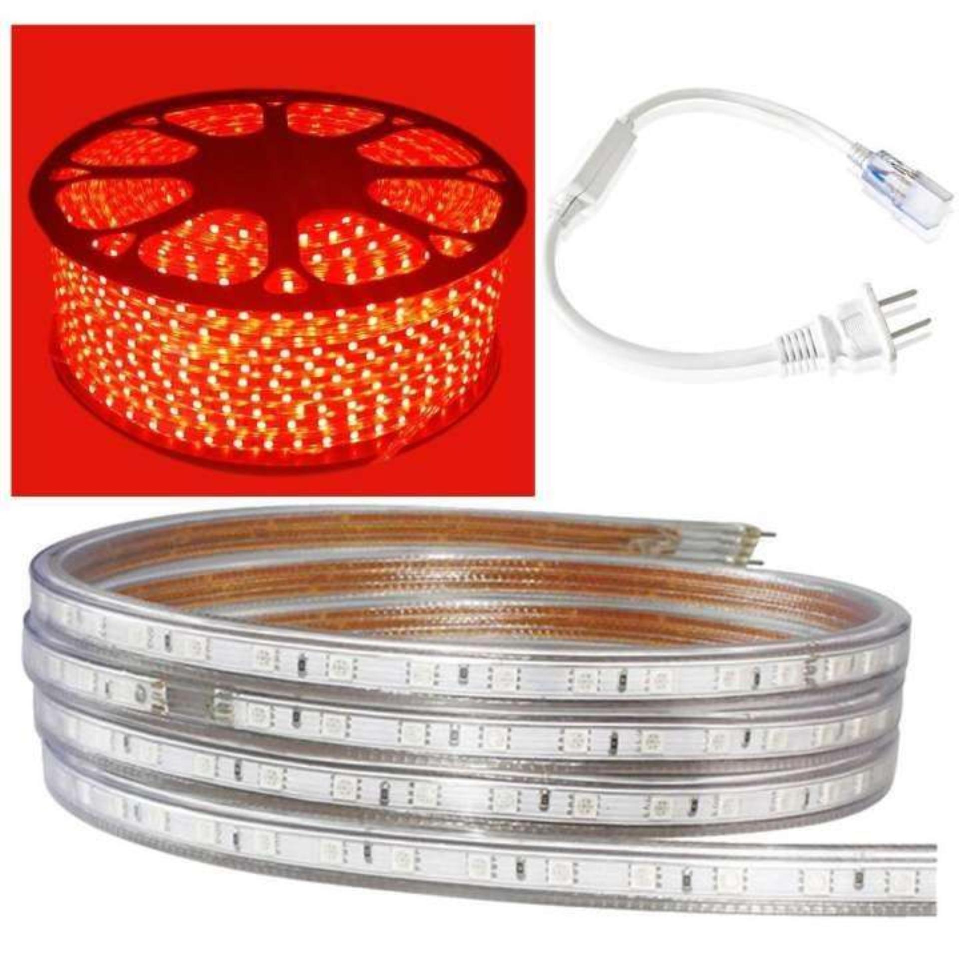 Bộ 30 mét đèn Led dây 5050/220V 1 màu và 1 đầu nối dây nguồn