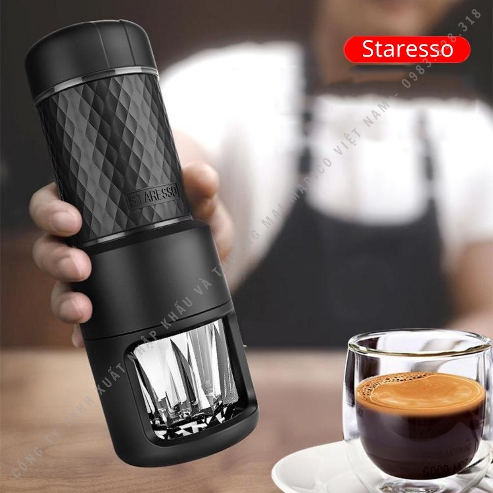 Máy pha cà phê cầm tay mini basic Staresso SP-200 (bản nâng cấp 2022) pha chế các loại espresso cà phê nâu đá capuchino latte - BH 12 tháng - Ulado