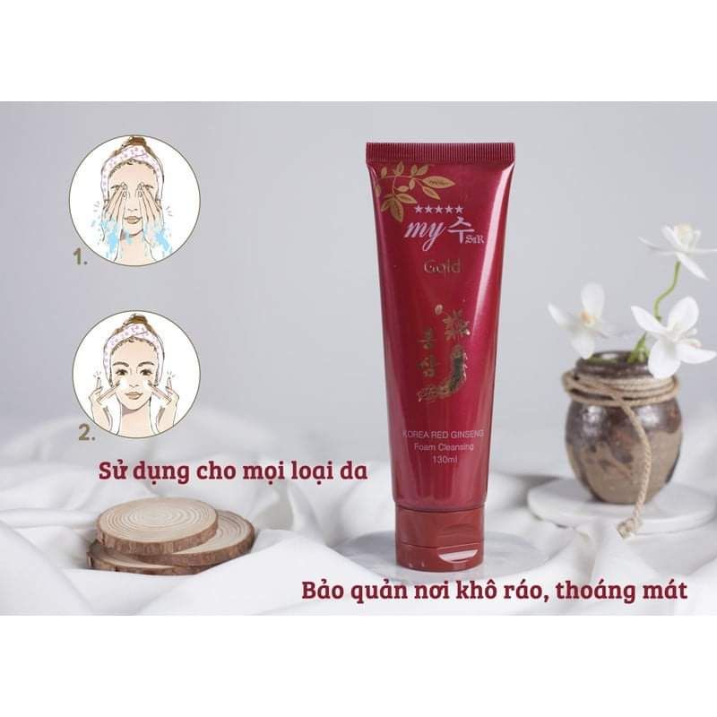 Sửa Rửa Mặt Hồng Sâm My Gold Hàn Quốc