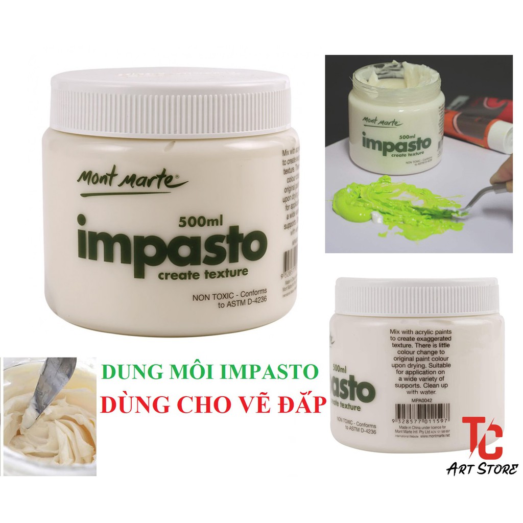 [ Tc Art ] Dung Môi Impasto - Vẽ Đắp 500Ml