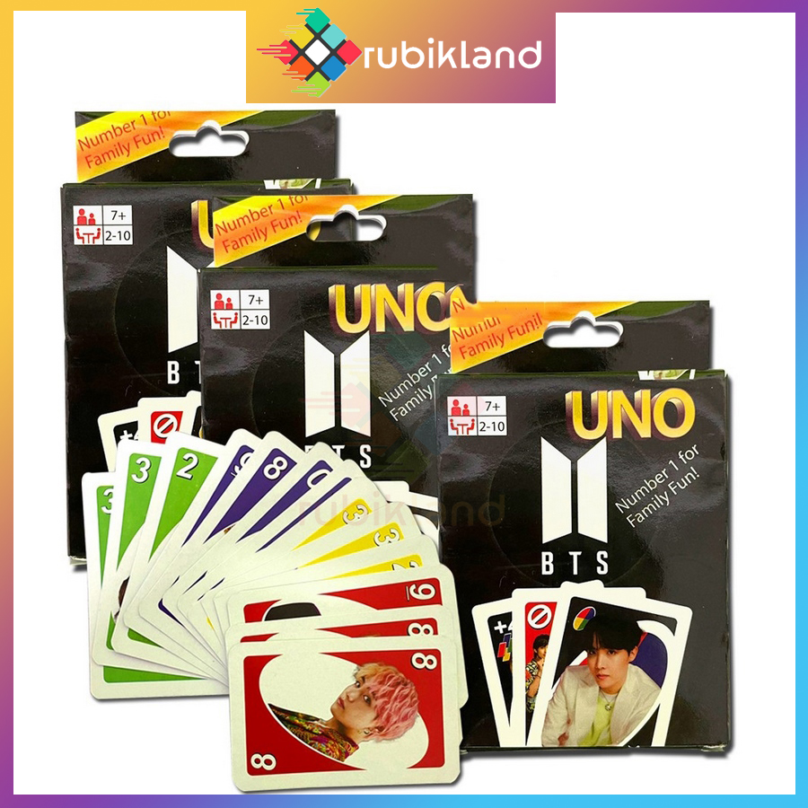 Bài uno blackpink bts uno flip boardgame cơ bản và mở rộng cao cấp bộ thẻ bài uno đủ mẫu đồ chơi trẻ em trí tuệ nhóm bạn