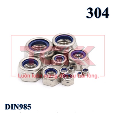 Đai ốc khóa inox 304 đầu PVC (M3-M10)
