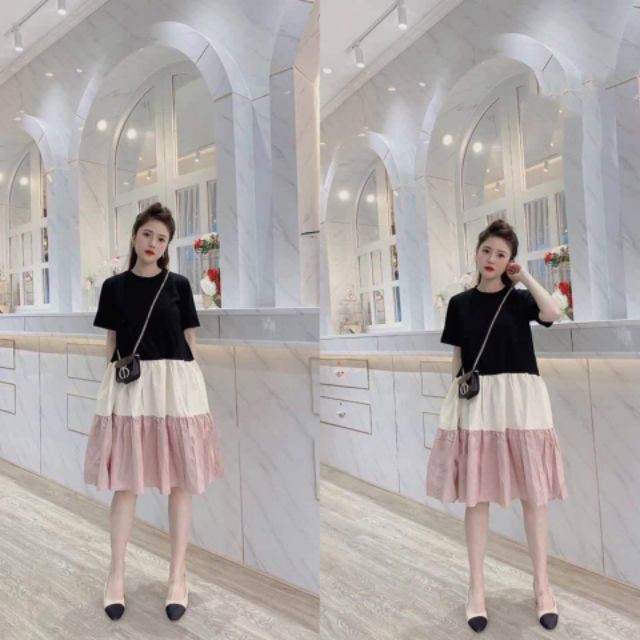 Đầm bầu váy bầu mùa hè thời trang thiết kế xinh xắn mát mẻ