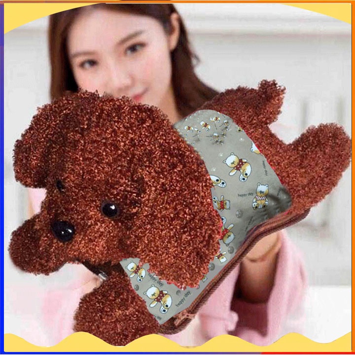 Túi sưởi ấm hình gấu bông chườm nóng tay chân, đau bụng kinh cho nữ