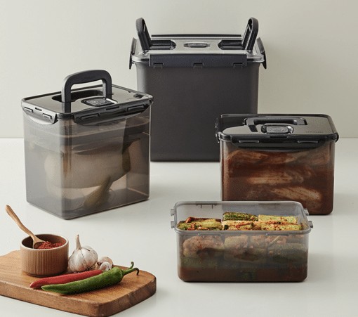 Hộp Nhựa Muối Dưa Cà, Muối Kim Chi Có Quai Xách LocknLock Breathing Kimchi Nhiều Dung Tích