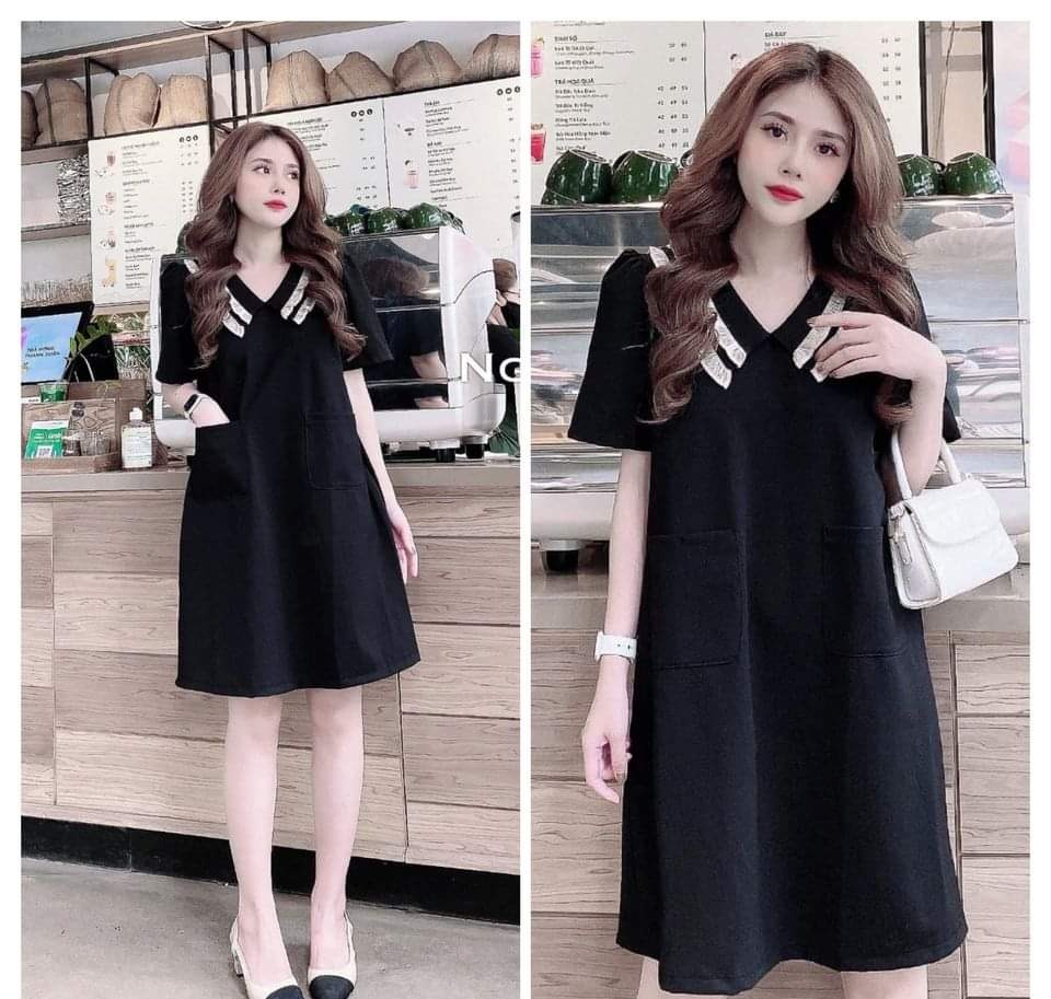 Đầm, váy suông dáng dài chất xốp nhăn cao cấp-váy bầu mùa hè giá rẻ-đầm bầu đẹp
