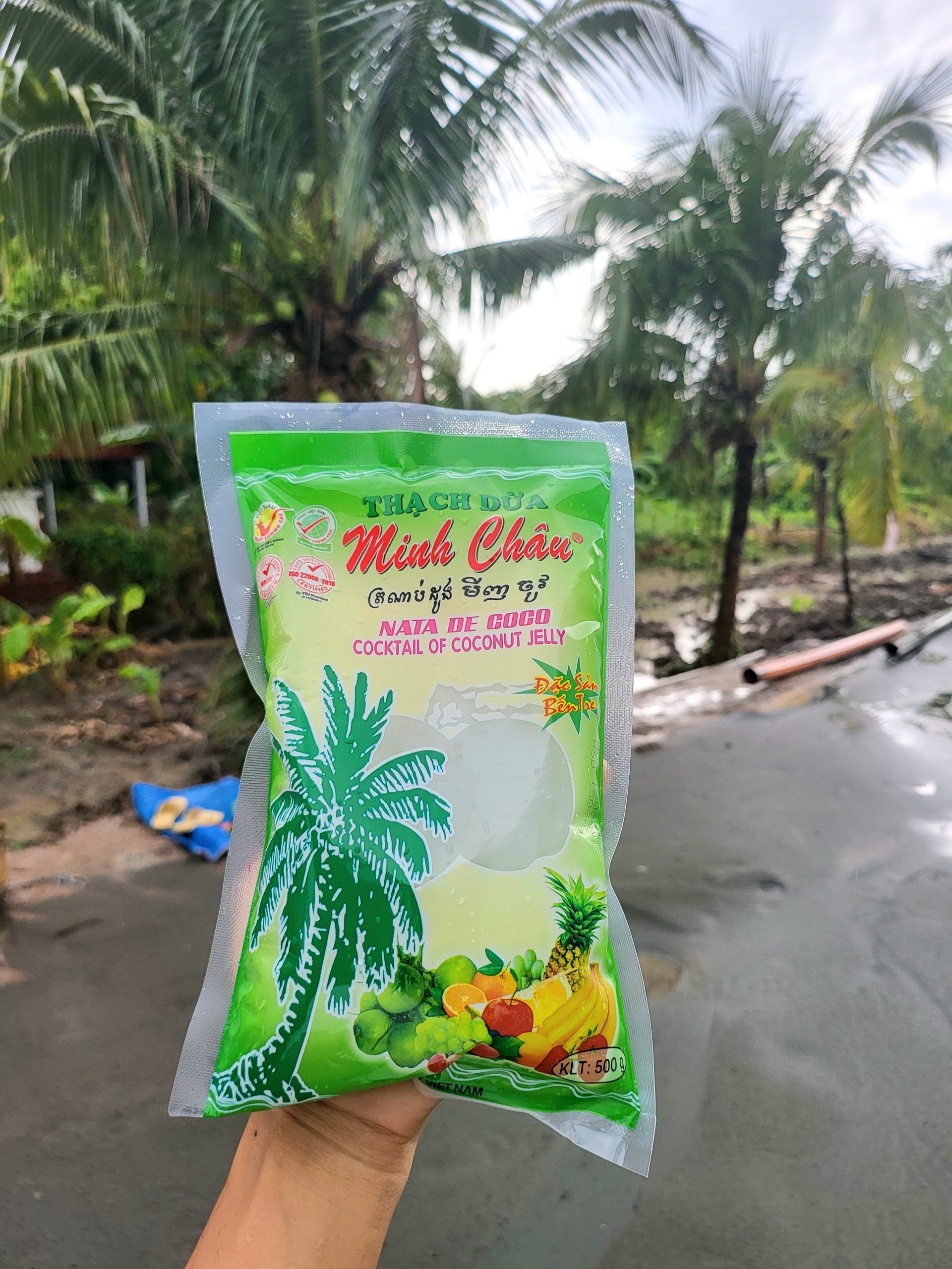 Thạch dừa Minh Châu bịt 500gram thơm ngon hảo hạn