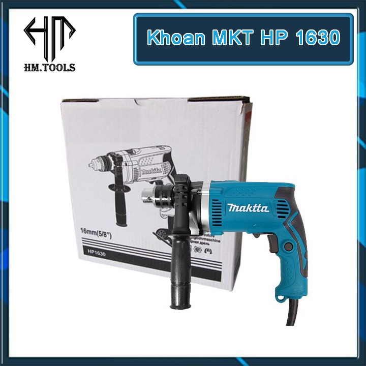 Máy khoan Makita HP1630, công suất 710w - Máy khoan búa, máy khoan động lực Makita - Khoan gỗ, khoan sắt, khoan bê tông ... - Bảo hành 6 tháng - HẢI MY STORE