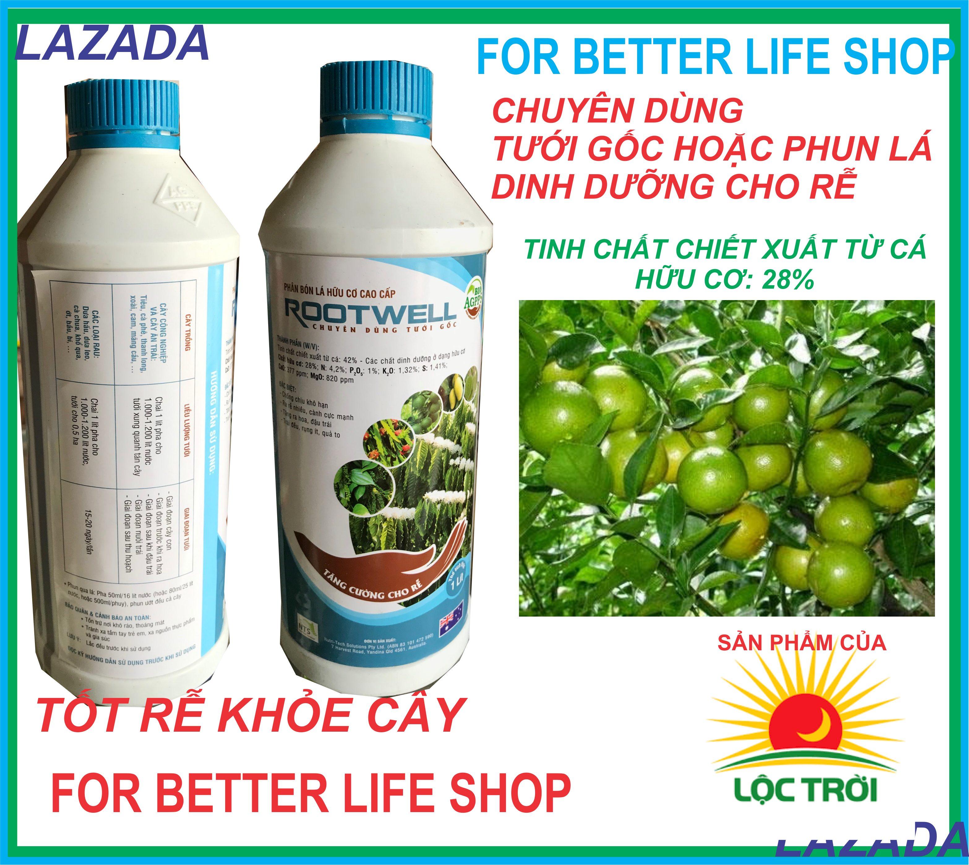 Phân bón lá goodwell dinh dưỡng rễ sản phẩm lộc trời chai 1 lít
