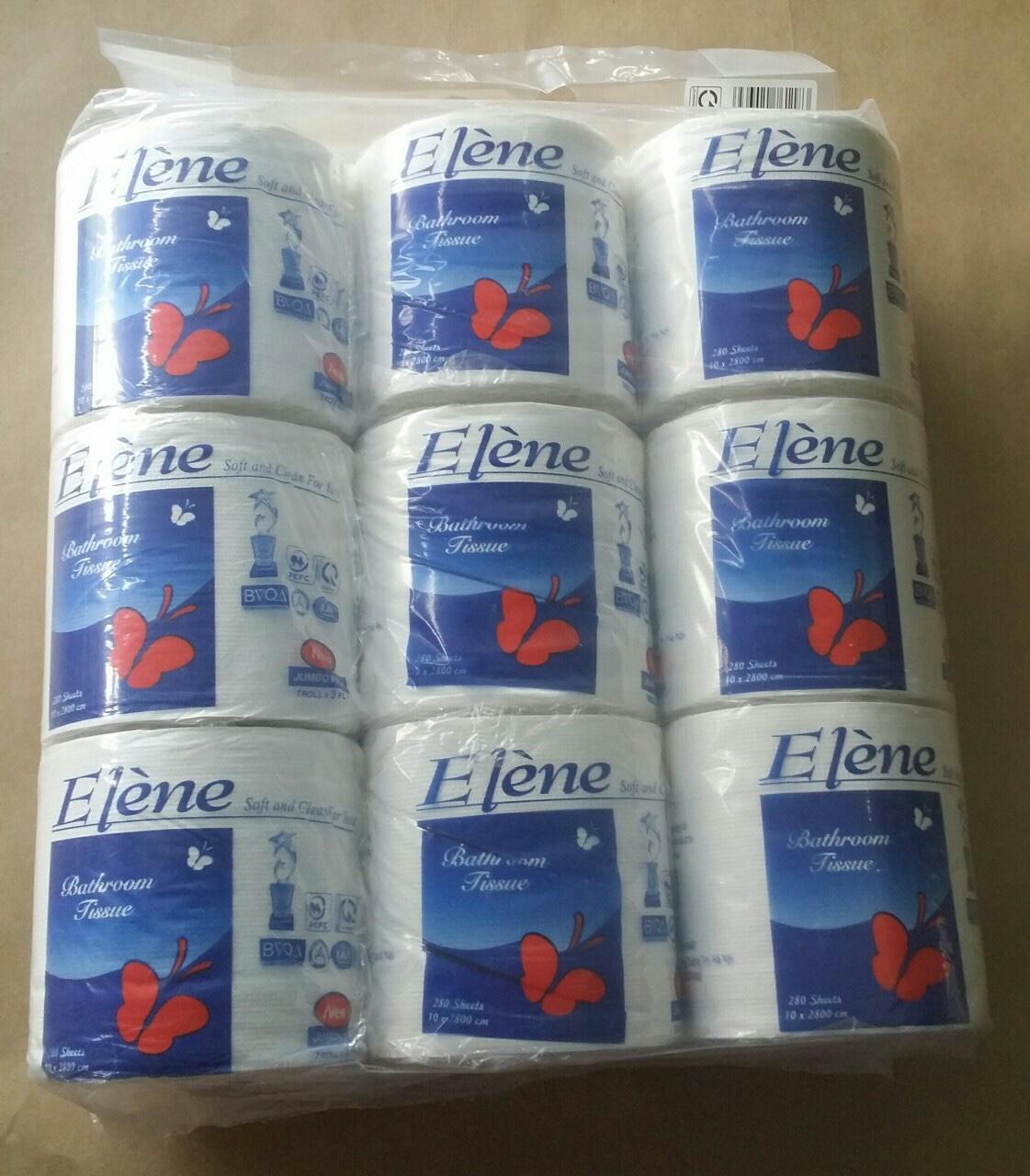 Combo 2 lốc Giấy vệ sinh Elene 9 cuộn ( 3 lớp )