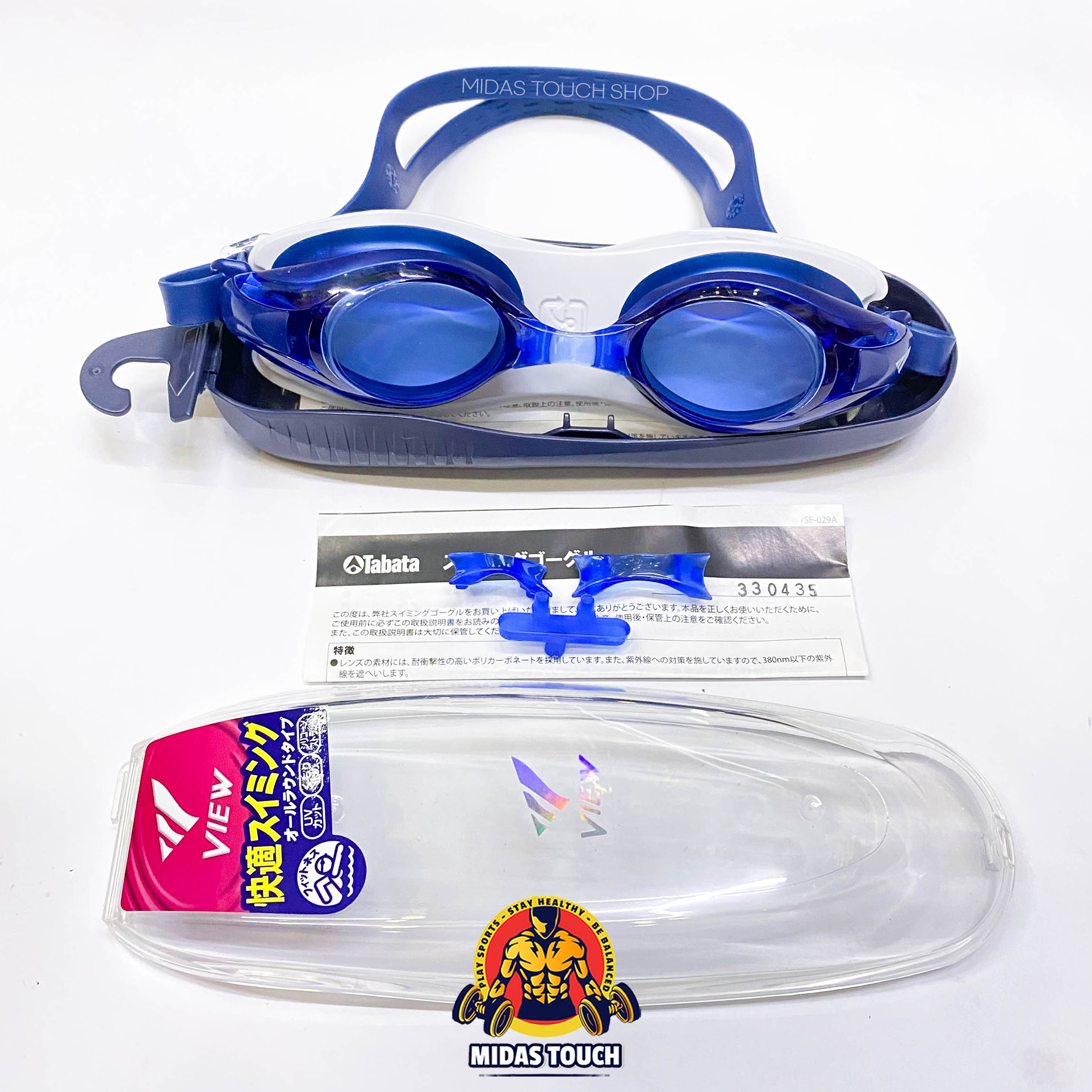 Kính Bơi View Nhật V500S Cao Cấp Chính Hãng Dành Cho Người Lớn Trẻ Em Trên 12 Tuổi Tặng Kèm 2 Cầu Kính và Hộp Đựng Cao Cấp - Cam Kết Sản Phẩm Như Hình Chát Lượng Tốt Bền Đẹp