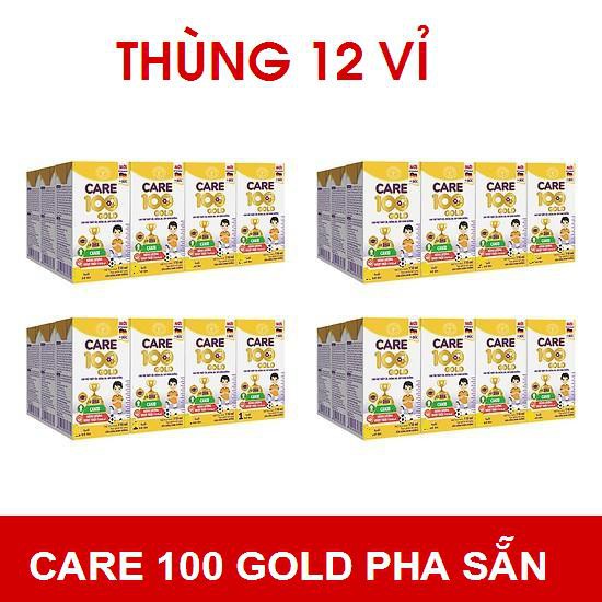 Combo 6 lốc sữa bột pha sẵn CARE 100 Gold 110ml