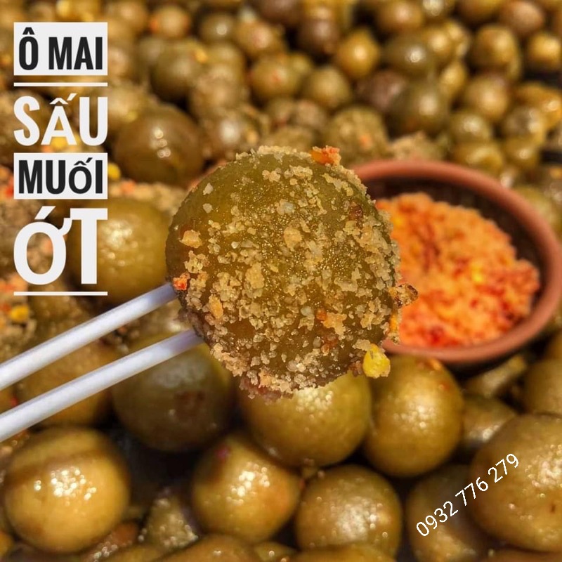 500G sấu lắc muối ớt giòn cay (ô mai sấu)_shophaimy - đồ ăn vặt