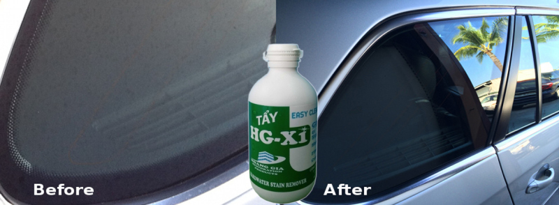 Tẩy vảy cá nước khô cứng trên kính xe HG X1 HARDWATER STAIN REMOVER for Car 250 ML