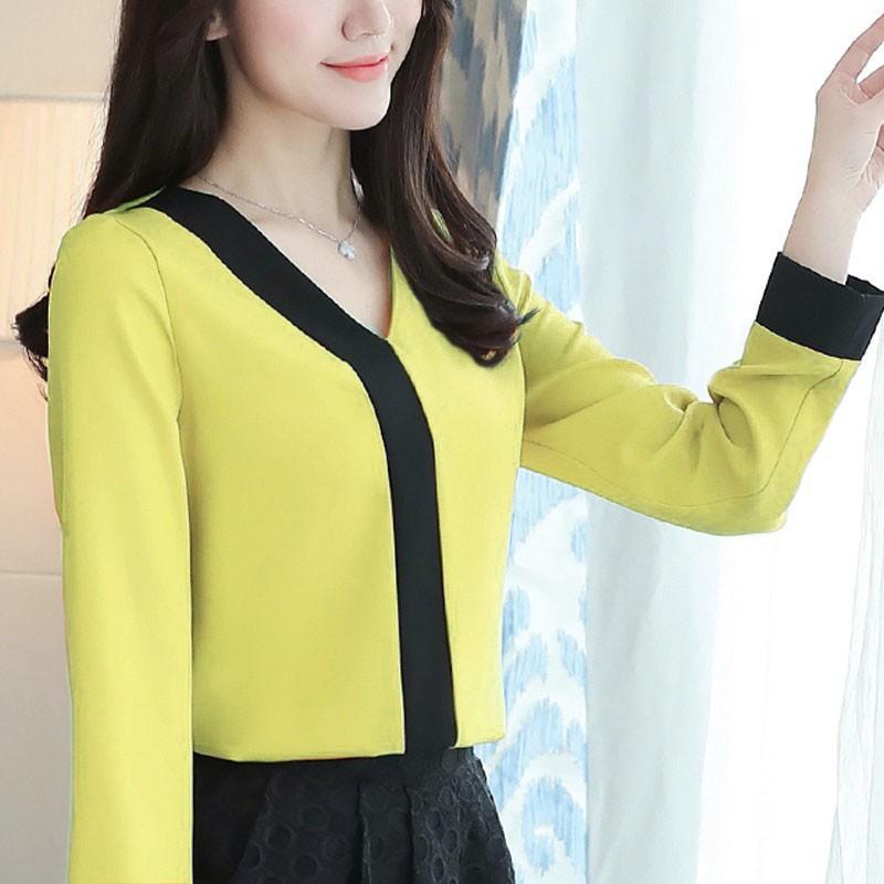 Áo cổ tim phối viền hera