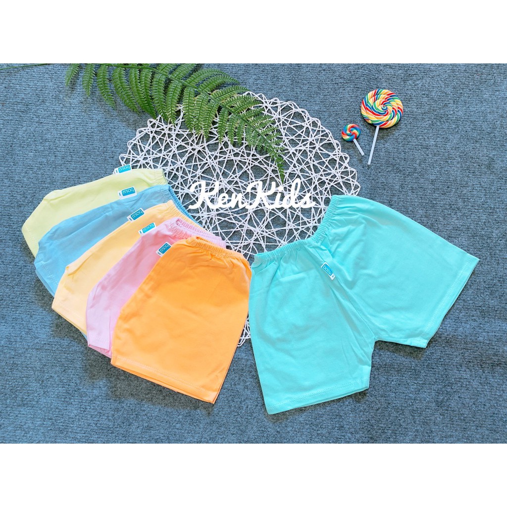 Bộ 5 Quần Ngắn Cotton Màu Sắc Cho Bé Trai 2-6 Ký