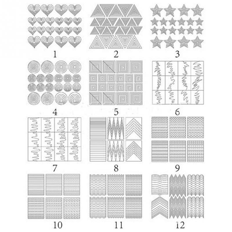 French Tạo Hình Dán Móng ( Set 12 Tấm)