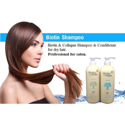Bộ đôi dầu gội & dầu xả Biotin Collagen 1000ml (Chính Hãng)