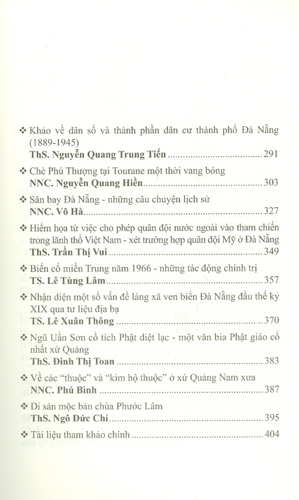 Miền Trung - Những Vấn Đề Lịch Sử
