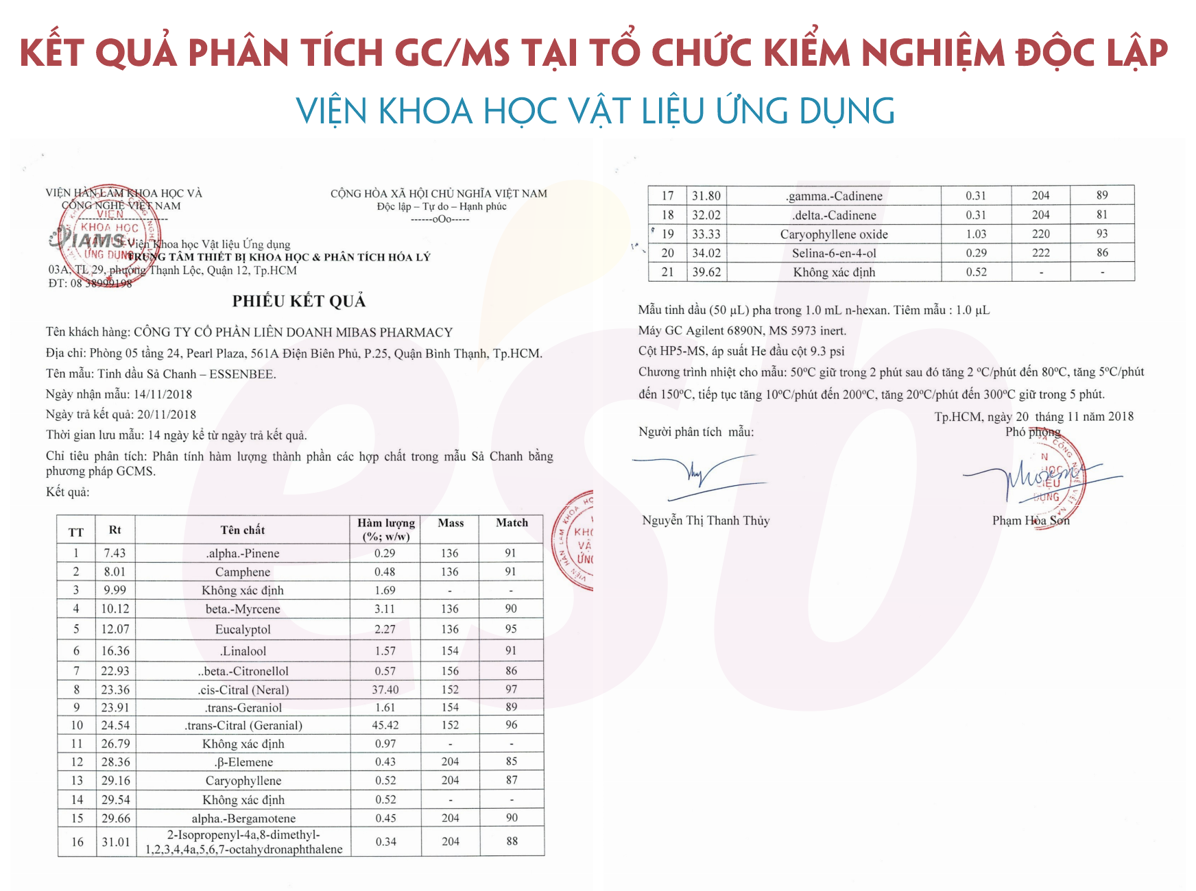 Tinh dầu thiên nhiên Sả Chanh - Essenbee - 30ml