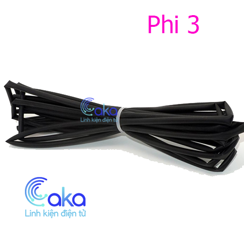 Bộ 5 ống gen co nhiệt 3mm