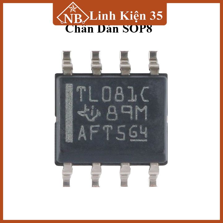 Tl081 dip8/sop8 - ic khuếch đại thuật toán đầu vào jfet tốc độ cao