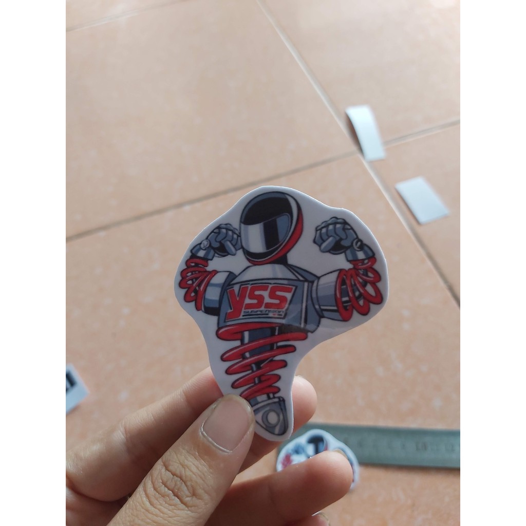 Combo 2 Tem Dán Xe Sticker Phuộc YSS Giá Rẻ