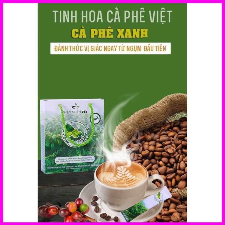 CÀ PHÊ XANH GIẢM CÂN (HỘP 30 GÓI ) - GIẢM CÂN AN TOÀN