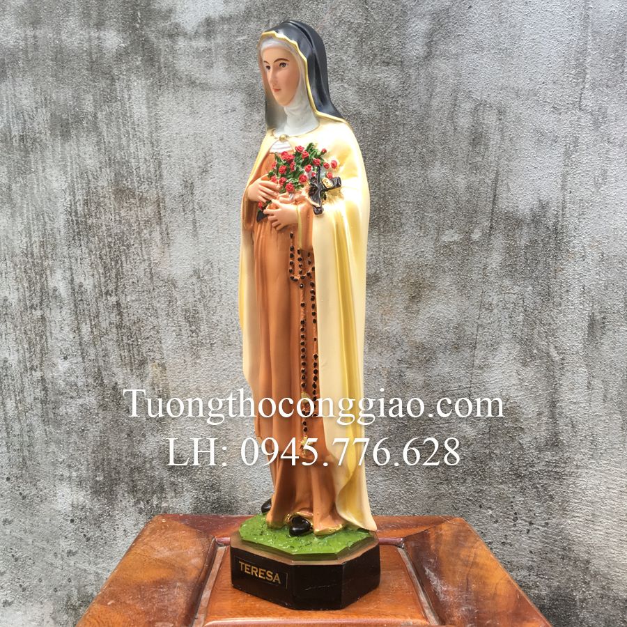 Tượng bà Thánh Teresa 40cm composite