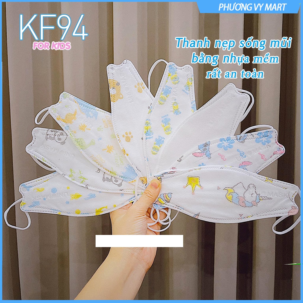 Set 20 chiếc khẩu trang trẻ em 4 lớp KF94 UNI MASK
