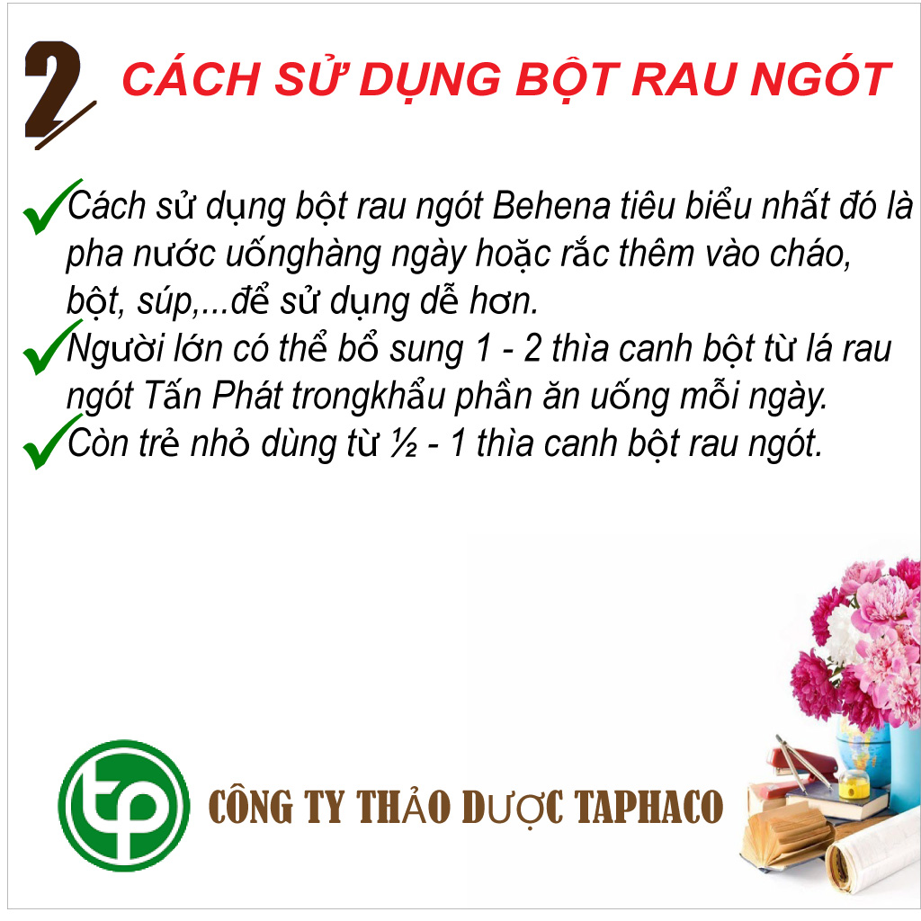 Bột Rau Ngót 100g - Thảo Dược Tấn Phát
