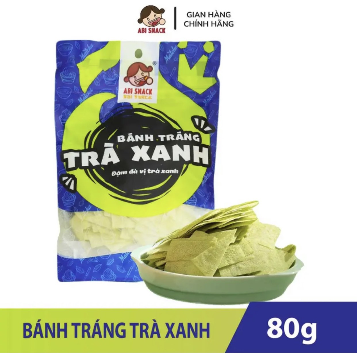 Bánh tráng trà xanh matcha Abi