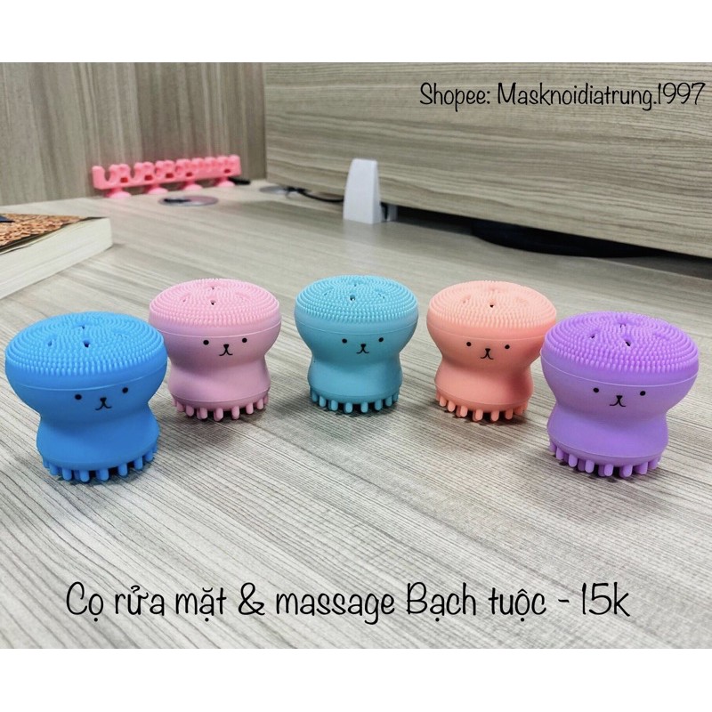 Cọ rửa mặt & massage bạch tuộc