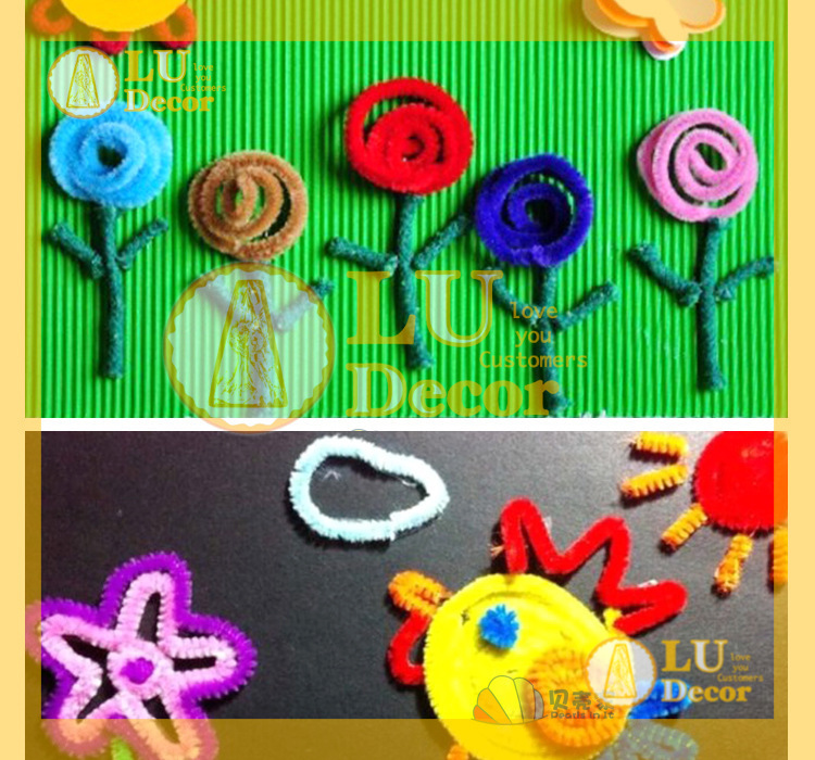Bó kẽm nhung làm đồ handmade đồ chơi cho bé | LU Decor