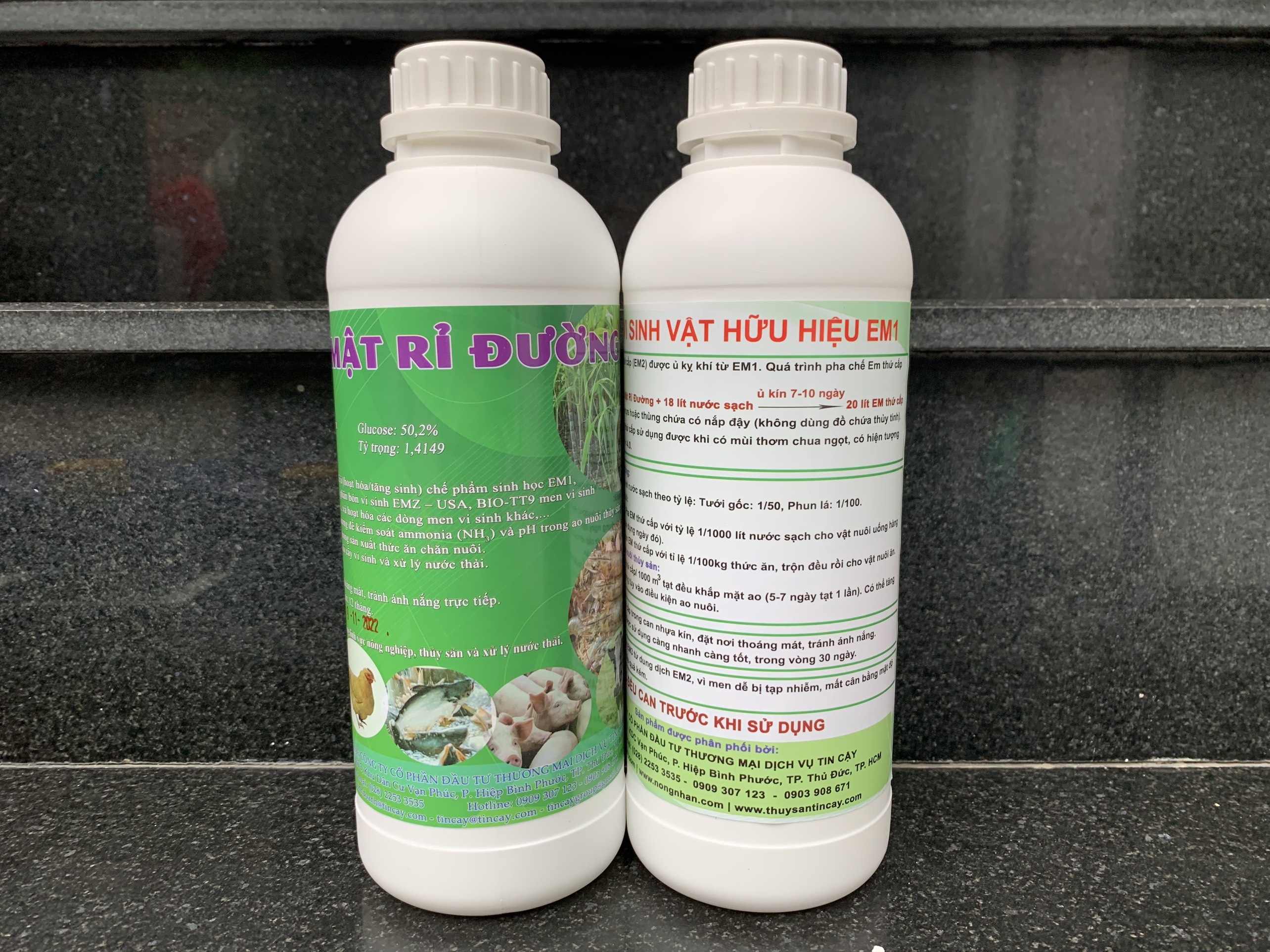 Combo 1 lít ủ nhân sinh khối thành EM2- gồm men vi sinh EM1 và 1 lít mật rỉ đường (Men gốc + mật rỉ đường 1 lít)
