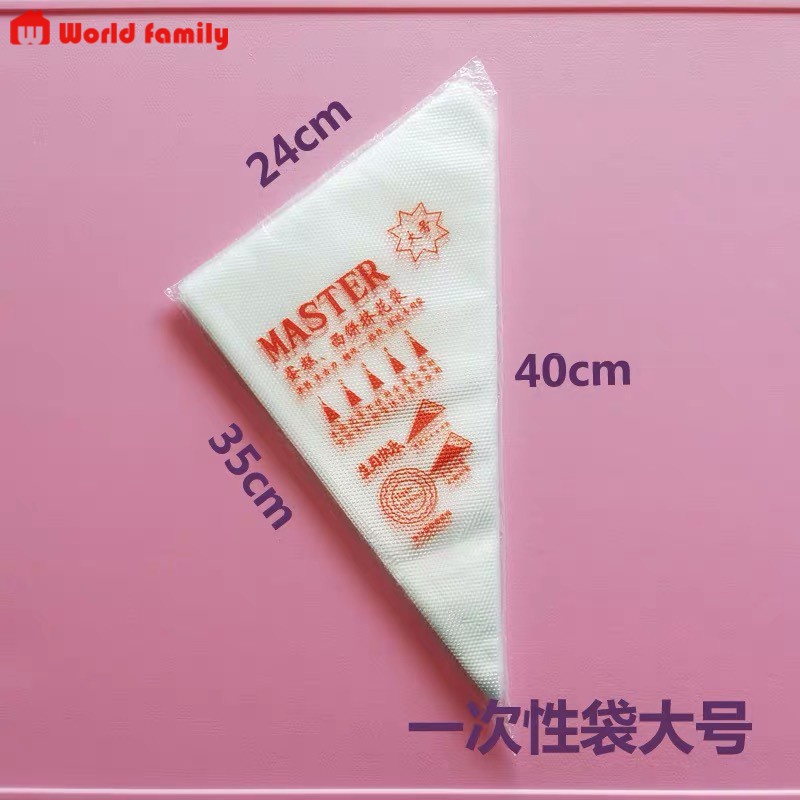 Túi bắt kem nilong 3 kích cỡ túi trang trí bánh sinh nhật bánh kem bánh 100 cái