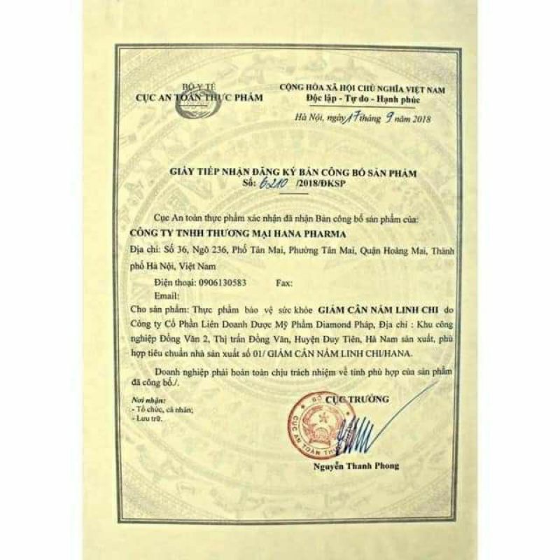 Giảm Cân Linh Chi Hàn Quốc - 30 Viên