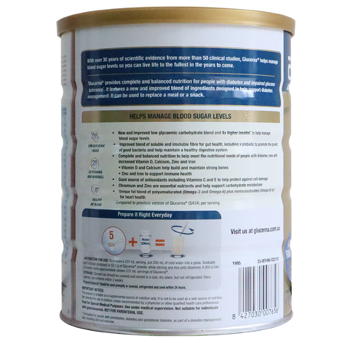 [Hoàn tiền 12%] Abbott Glucerna Úc 850 gr