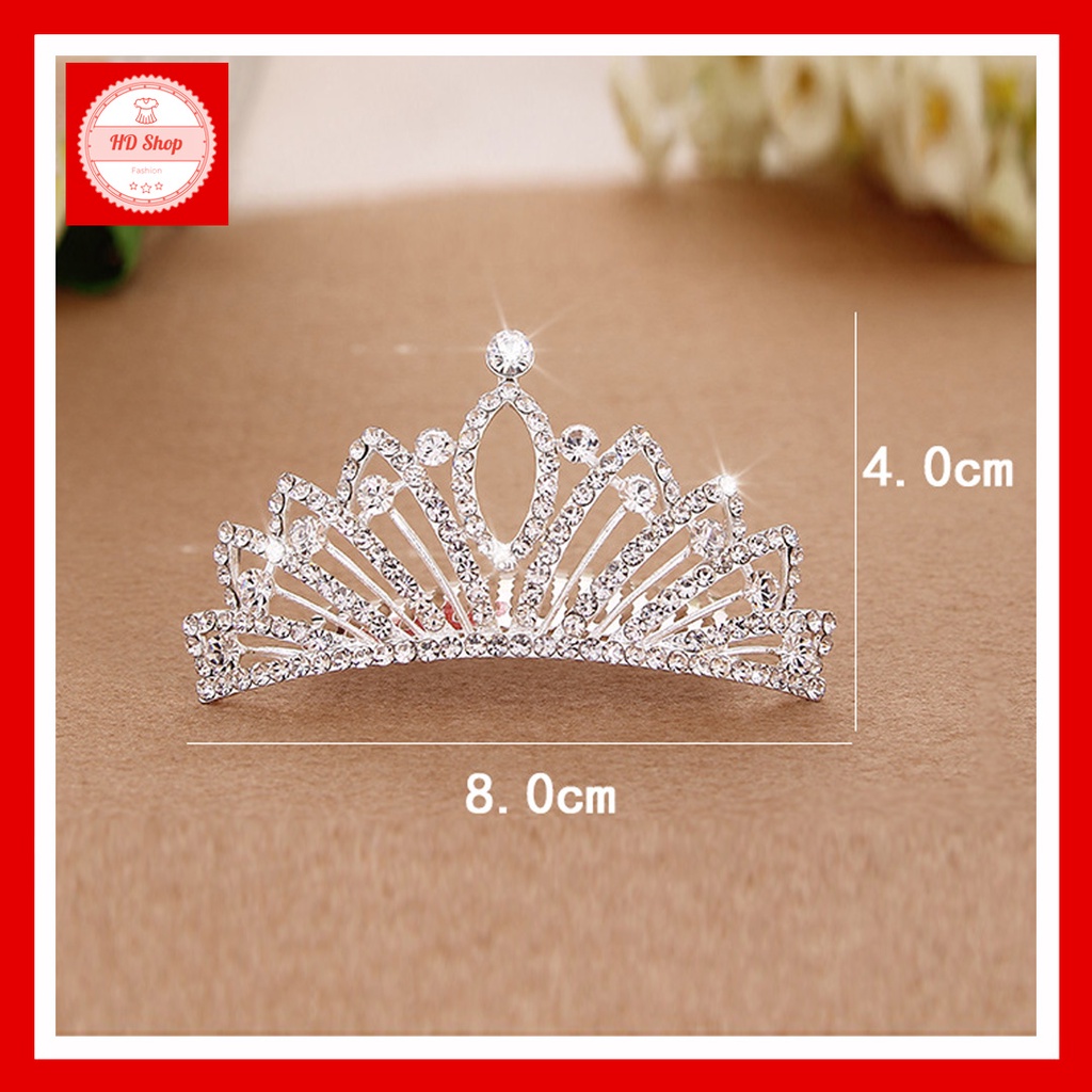 Vương miện công chúa, cài tóc vương miện cho bé gái cực xinh