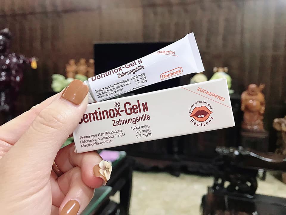 (Review) Gel bôi giảm sưng đau mọc răng Dentinox Đức