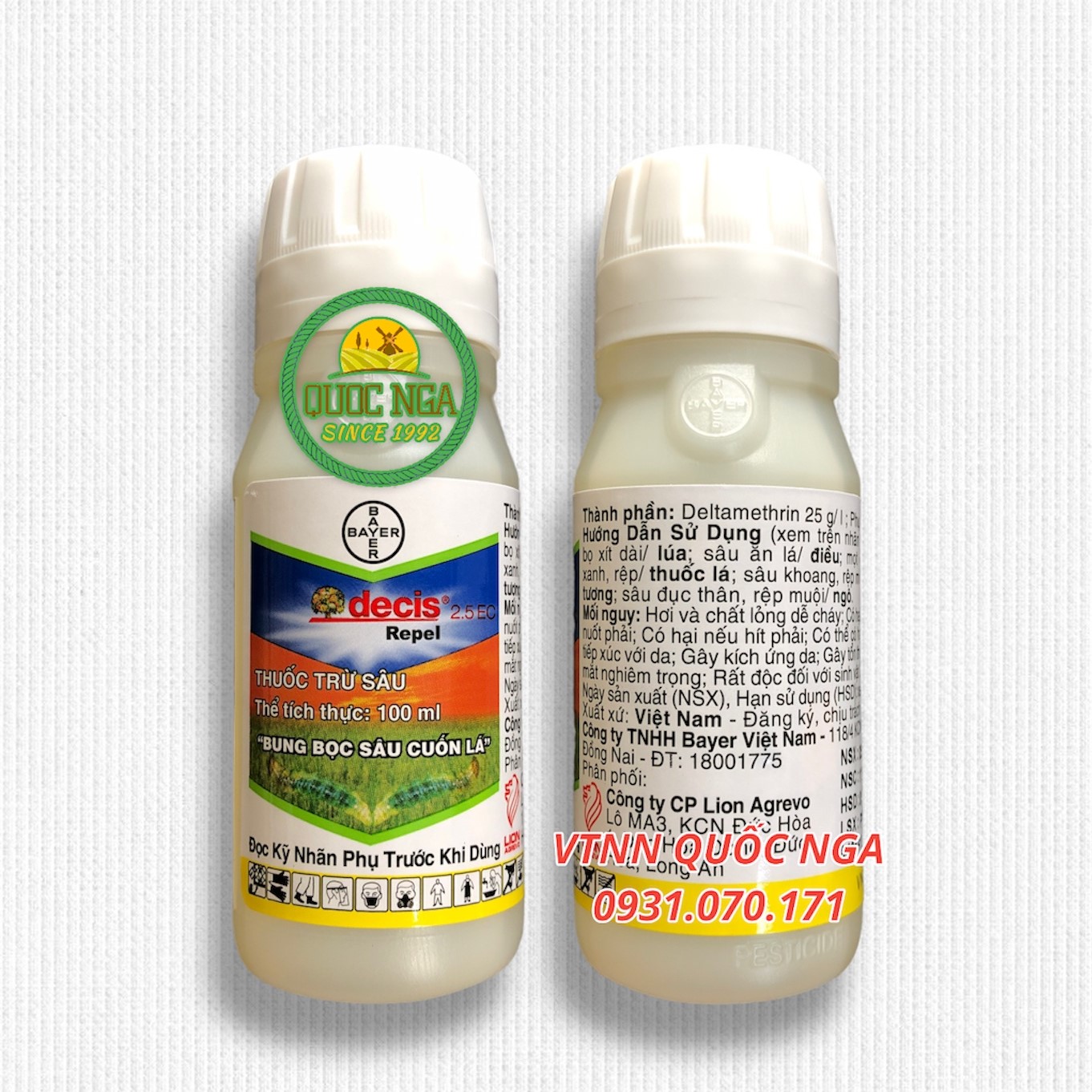 THUỐC TRỪ SÂU DECIS 2.5EC 100ml - CHÍNH HIỆU BAYER