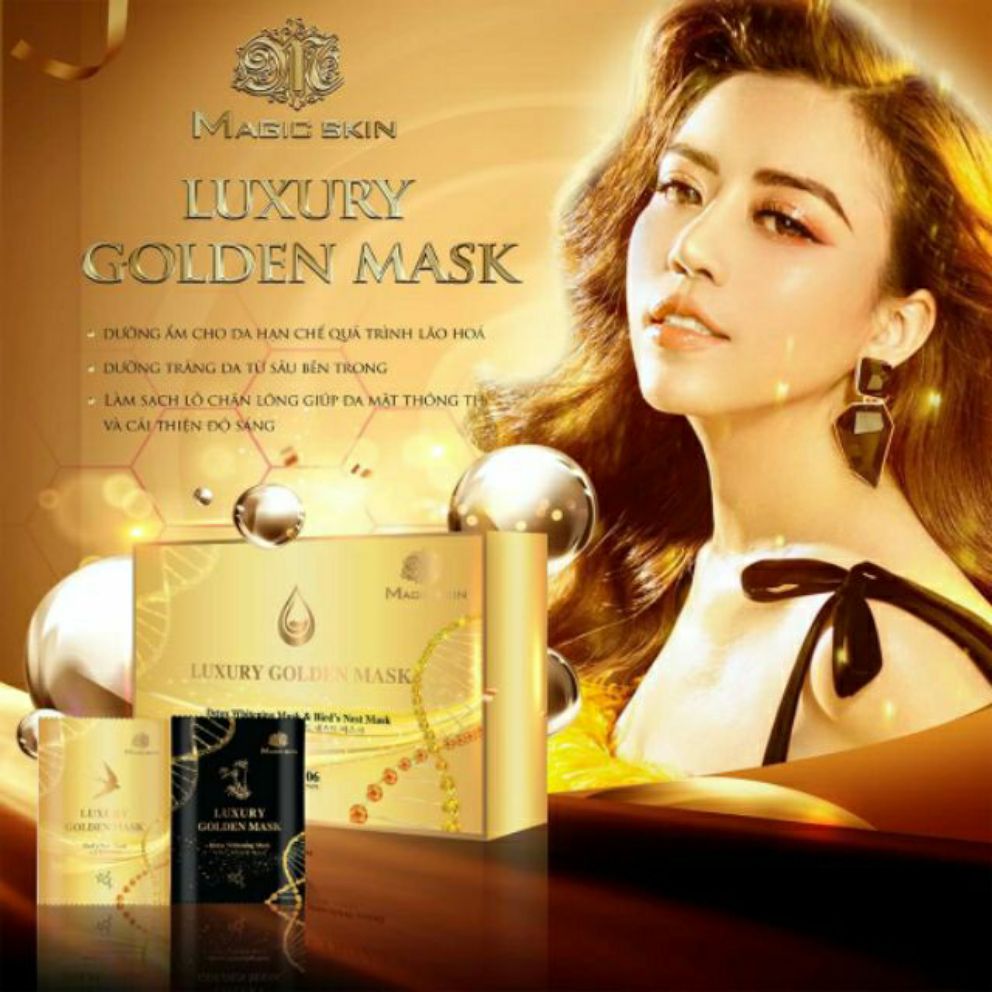 Siêu phẩm Cấy trắng - Thải độc LUXURY GOLDEN MASK