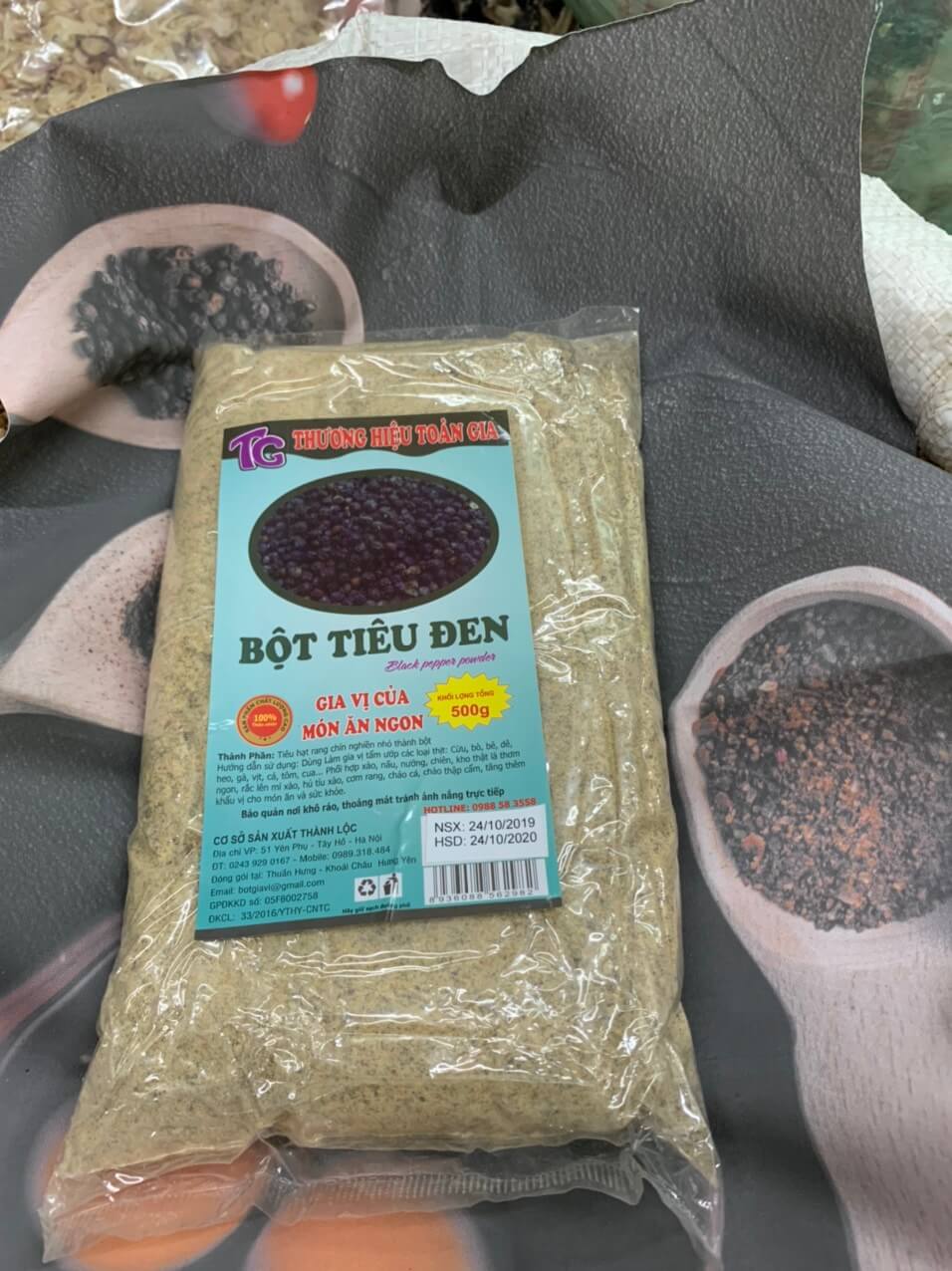 Bột tiêu đen nguyên chất 100%
