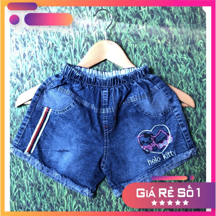 Quần short jean bé gái từ 20kg-22kg
