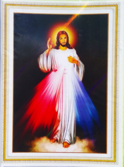 [HCM]Tranh Thêu Chữ Thập 3D Lòng Thương Xót Của Chúa DV6343 (KHÁCH TỰ THÊU) KT:40X55CM