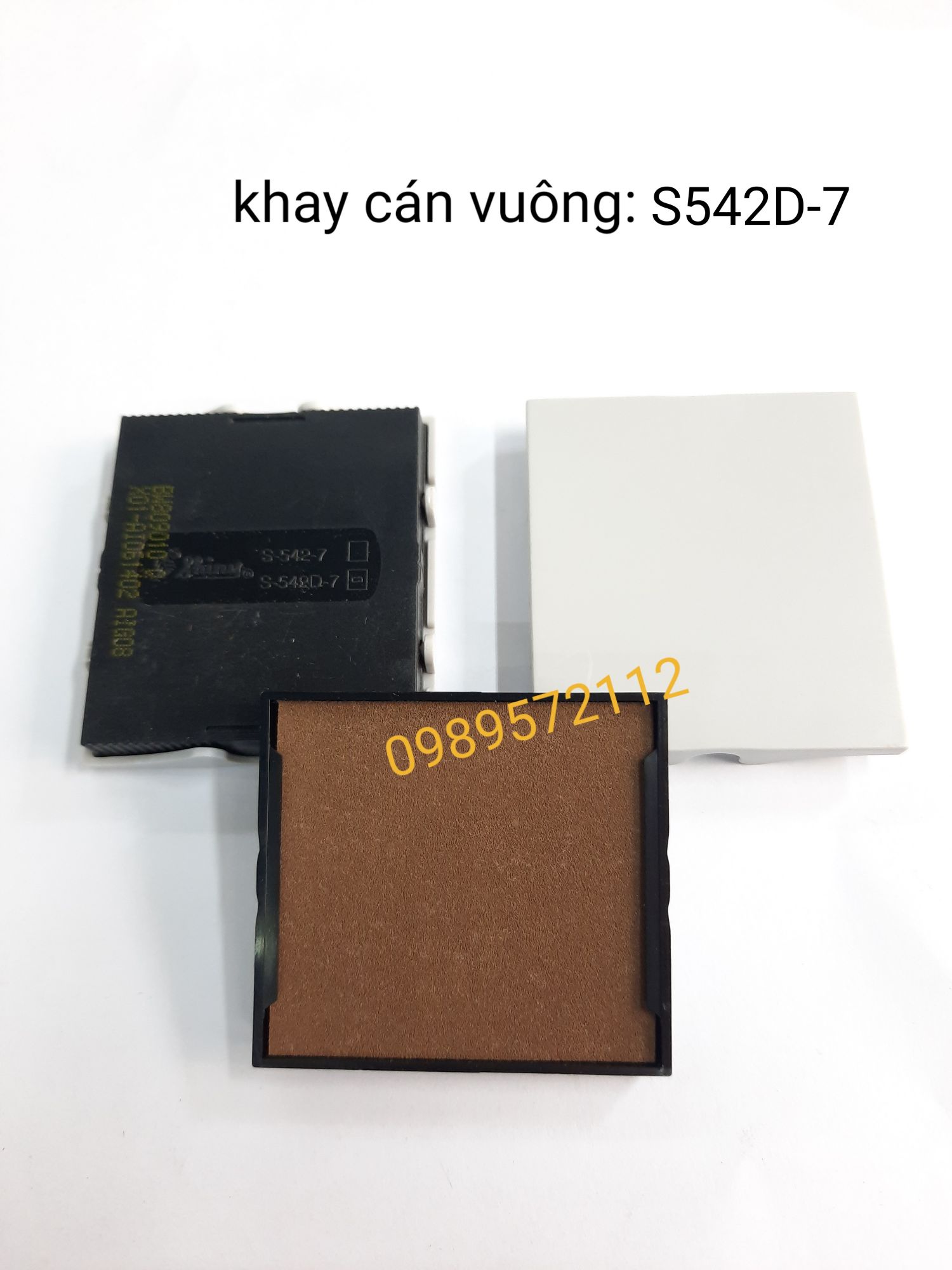 Khay mực-tampon mực cho dấu mặt tròn 542 shiny