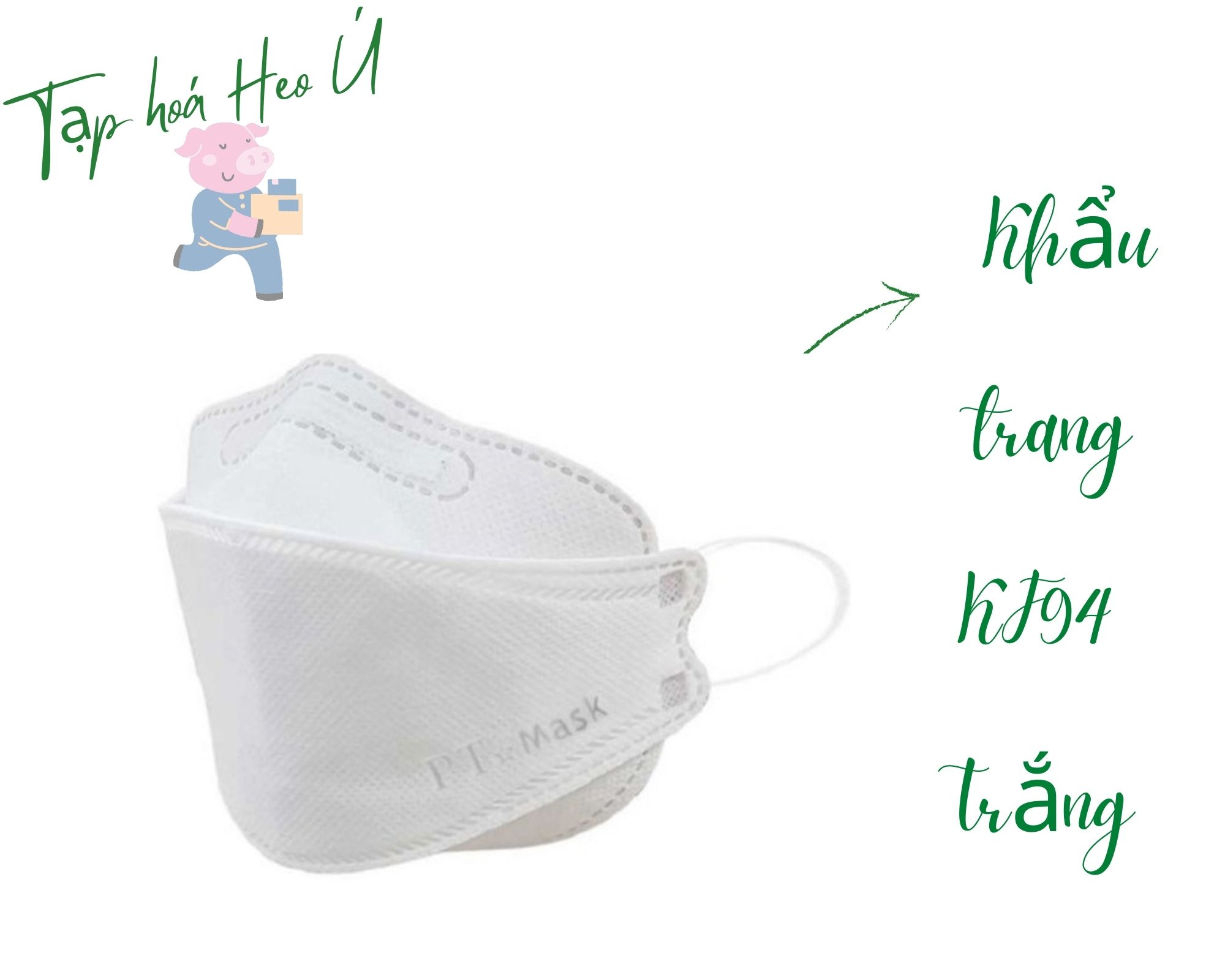 [COMBO 5 Hộp 50 Cái] Khẩu Trang KF94 Kháng Khuẩn Phong Cách Hàn Quốc