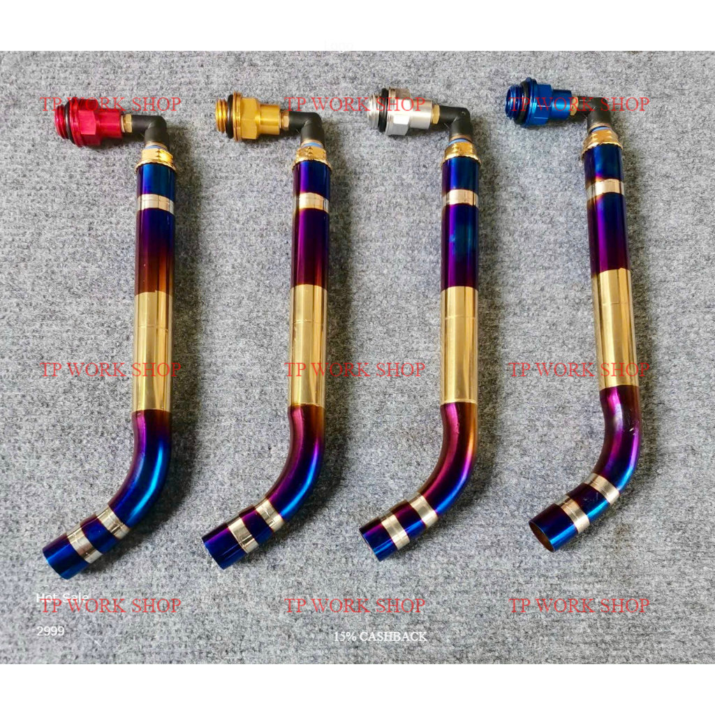 Ống thông hơi titan gắn nắp nhớt sử dụng cho xe honda và yamaha