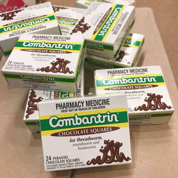 Combantrin dạng Socola (cho bé trên 1 tuổi). 1 Túi 6 Thanh [Hàng nội địa Úc] [ DATE 2/2026 ]
