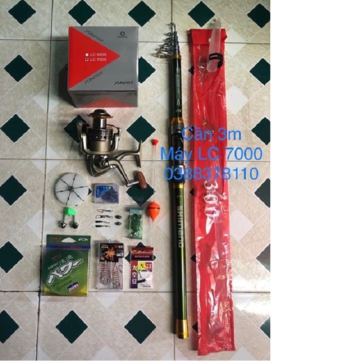 Compo Cần Câu Máy Rút Thu Gọn 70cm